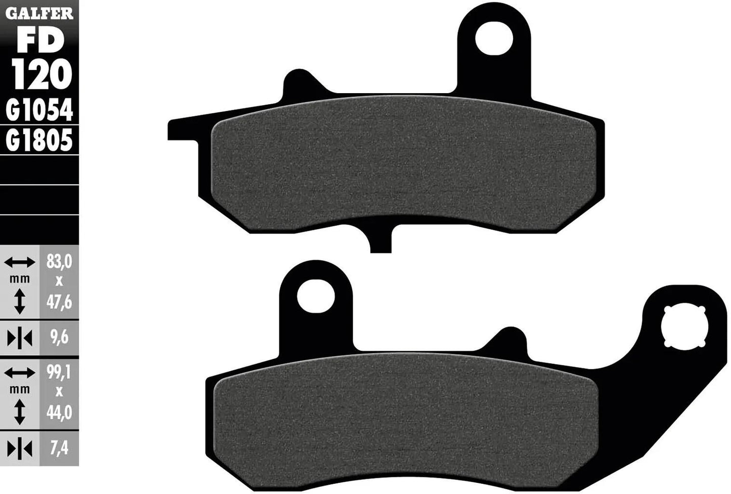 Galfer remblokken fd120 brake pad fd120 g1054 organic