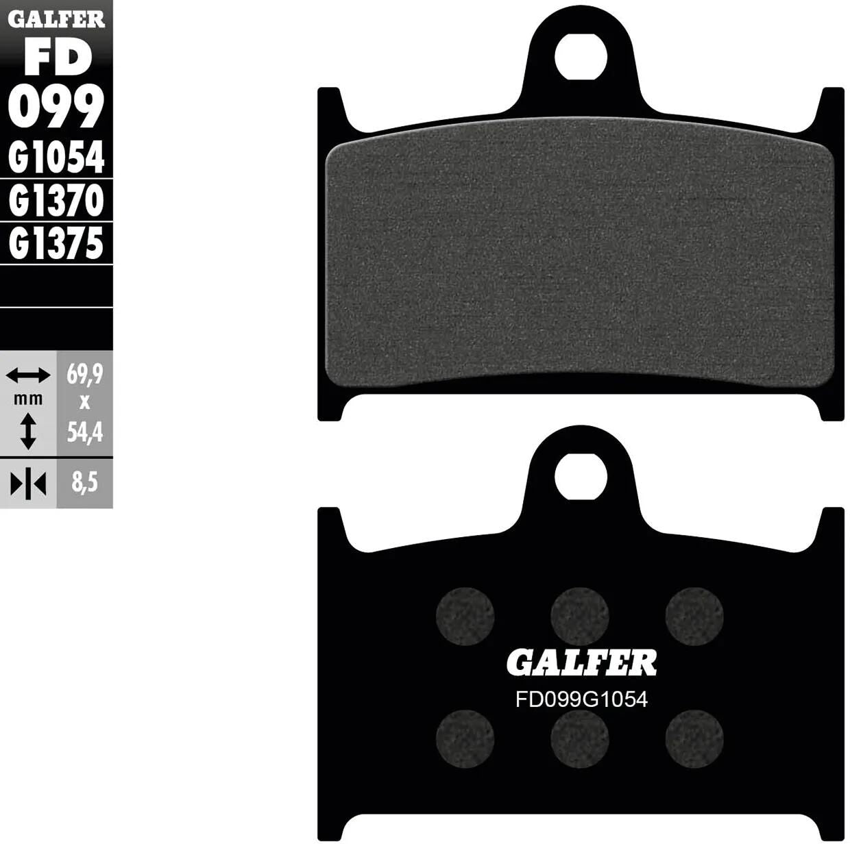 Galfer remblokken fd099 brake pad fd099 g1054 organic