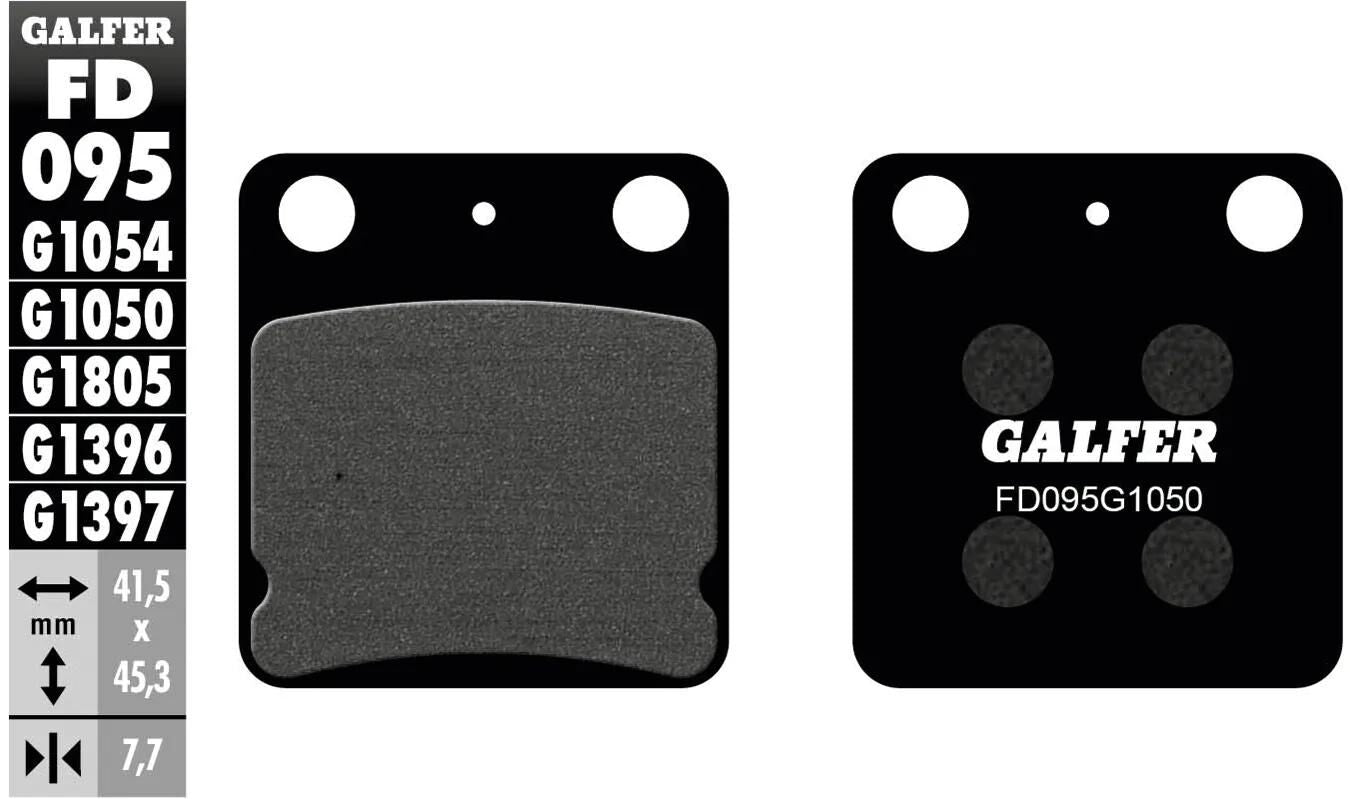 Galfer remblokken fd095 brake pad fd095 g1050 organic