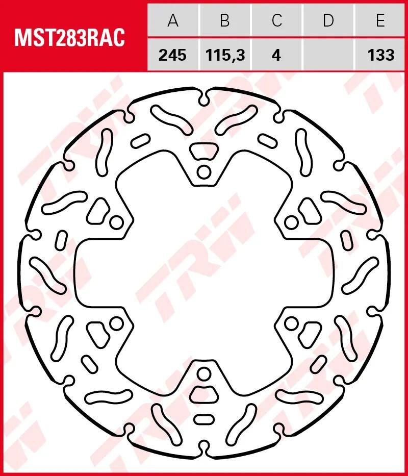 Rotore TRW MST283rac rigido