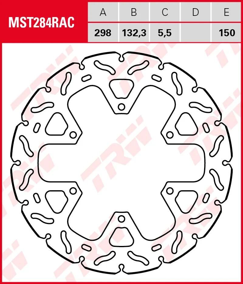 Trw Rotor MST284rac rigido