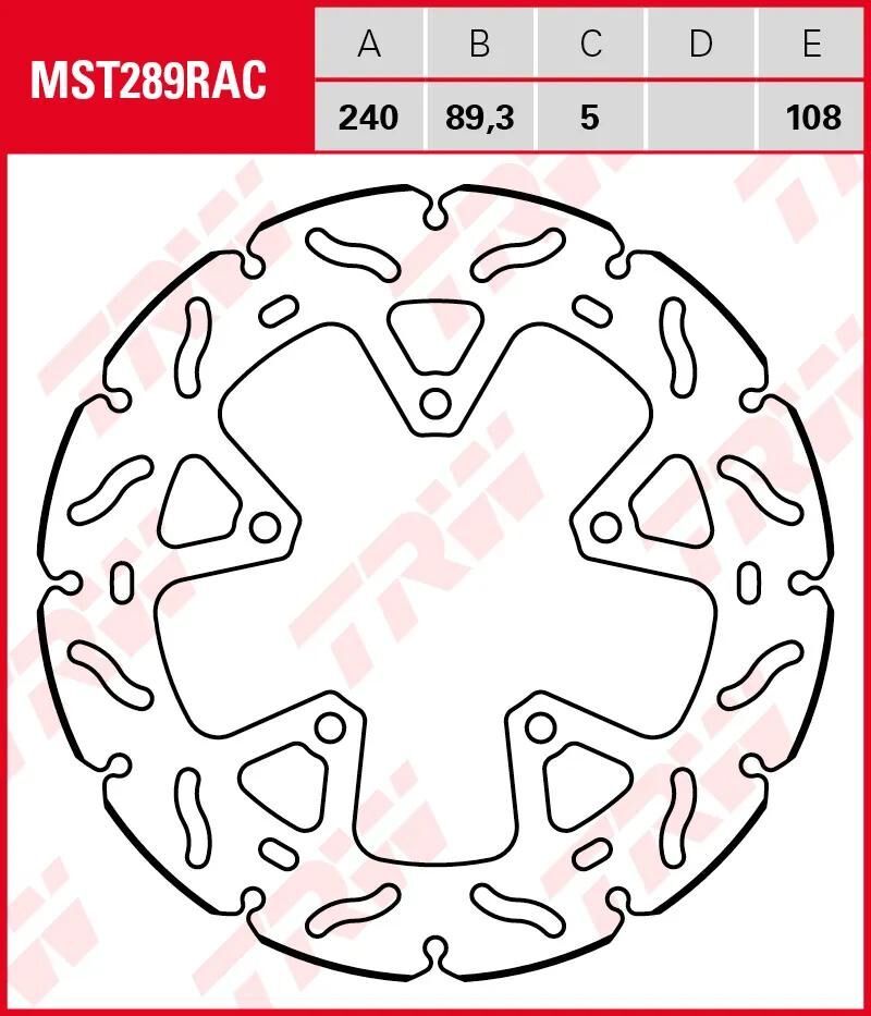 Trw Rotor MST289rac rigido