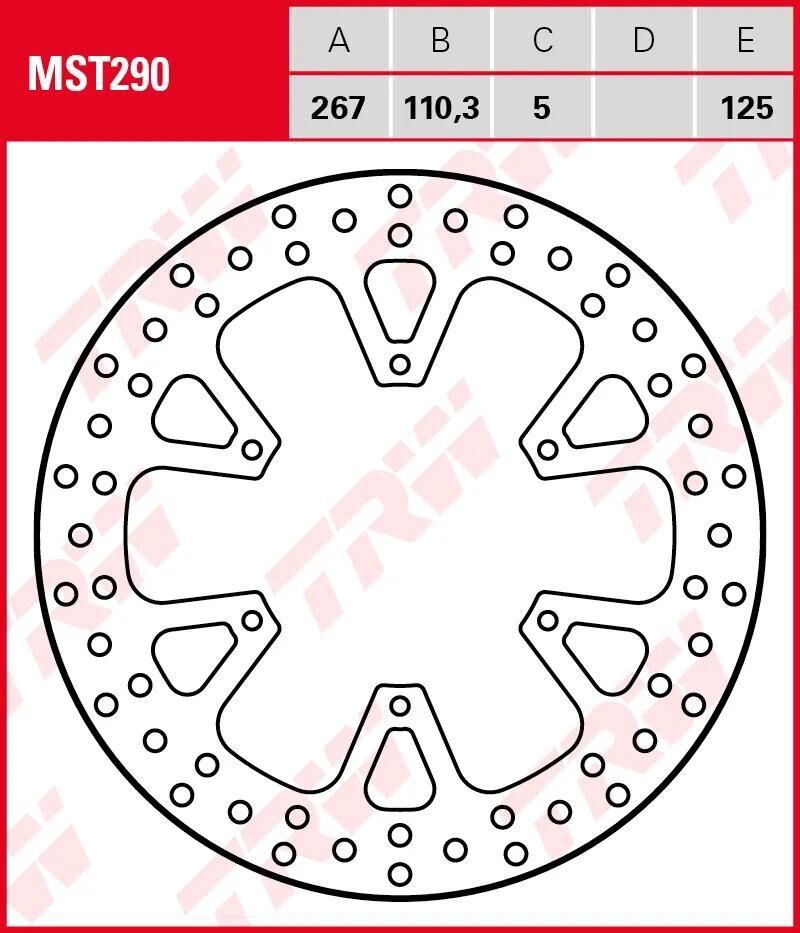 TRW Rotor MST290 Rigido