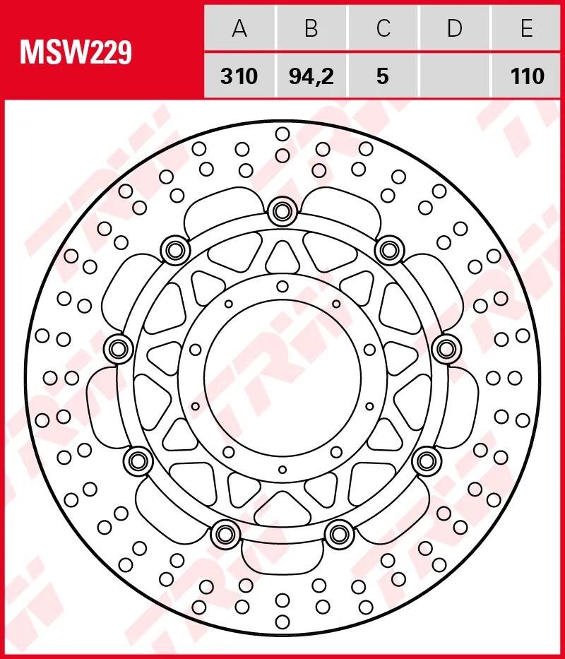 Trw Rotor MSW229 Floating