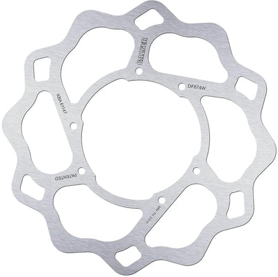 Disco de freno galfer wave df674 rotor df674 tipo w rígido
