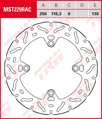 Rotor TRW MST229RAC Rígido