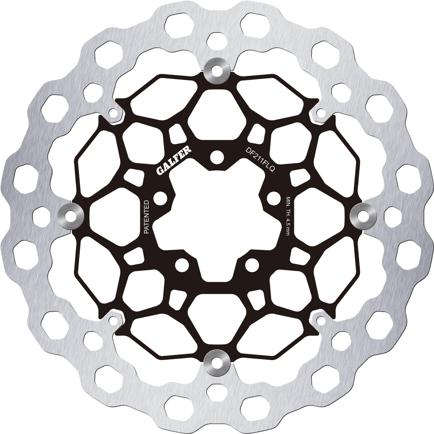 Disco de freno galfer cubiq df211 rotor rotores de freno flotante r90r
