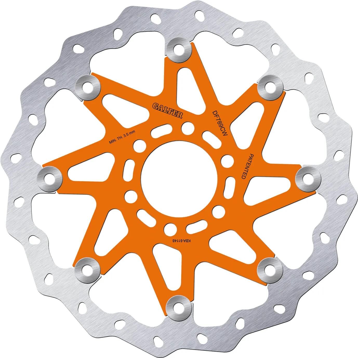 Disco de freno galfer wave df789 rotor df798 tipo cw flotante o. anillo