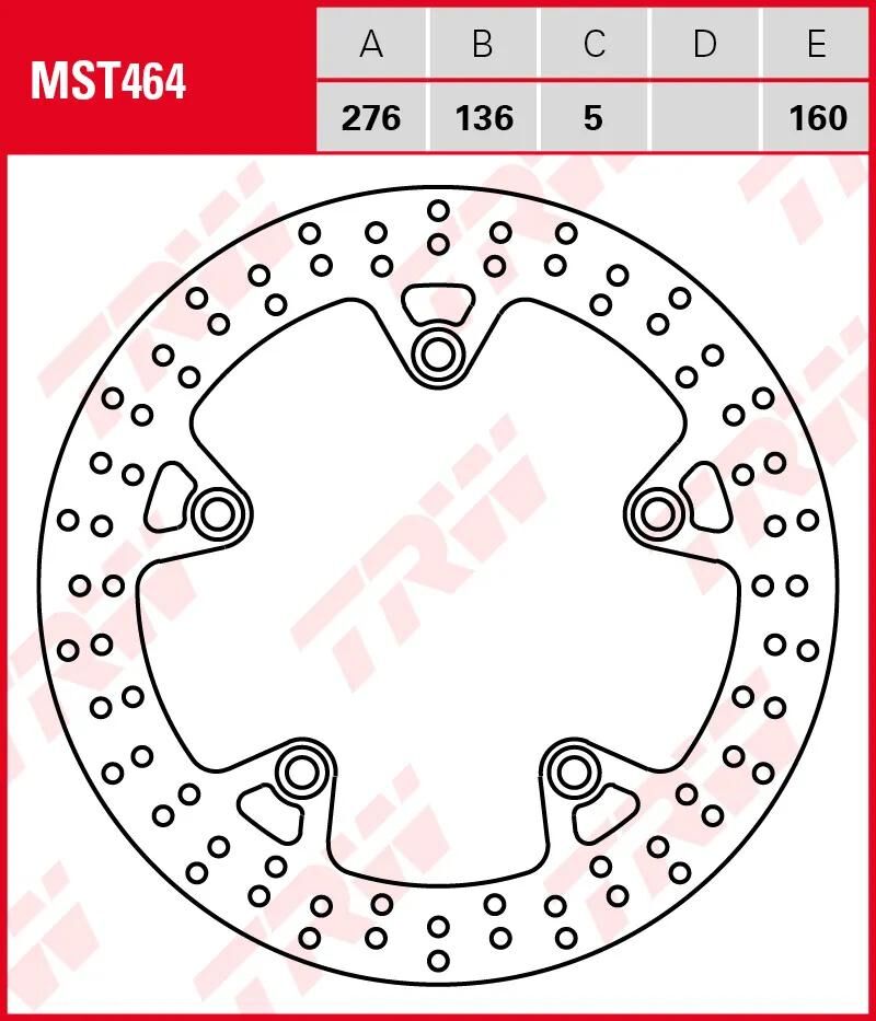 Trw Rotor MST464 rigido