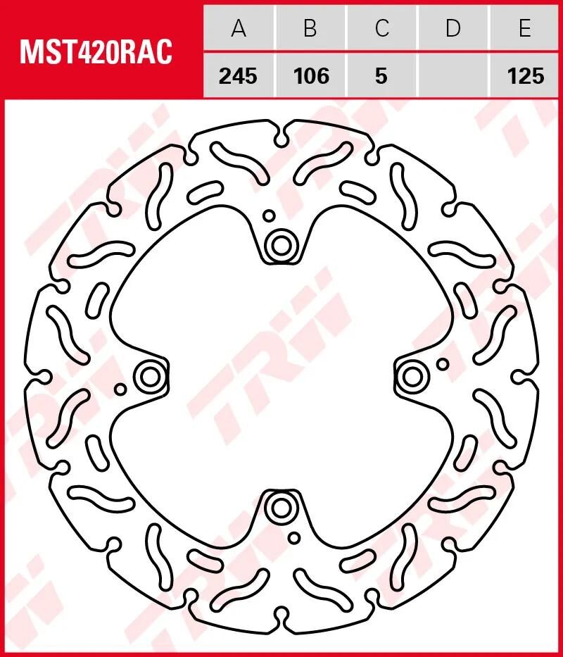 Rotore Trw MST420rac rigido