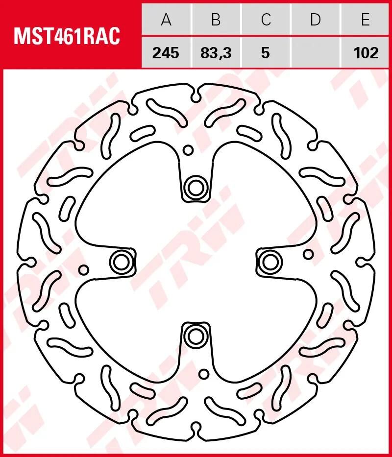 Trw Rotor MST461rac rigido