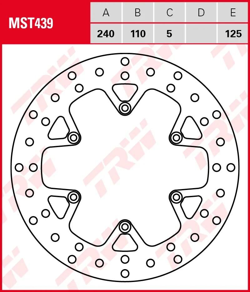 Trw Rotor MST439 rigido