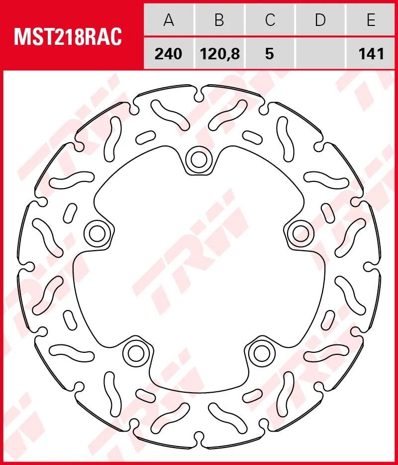 Rotore TRW MST218rac rigido