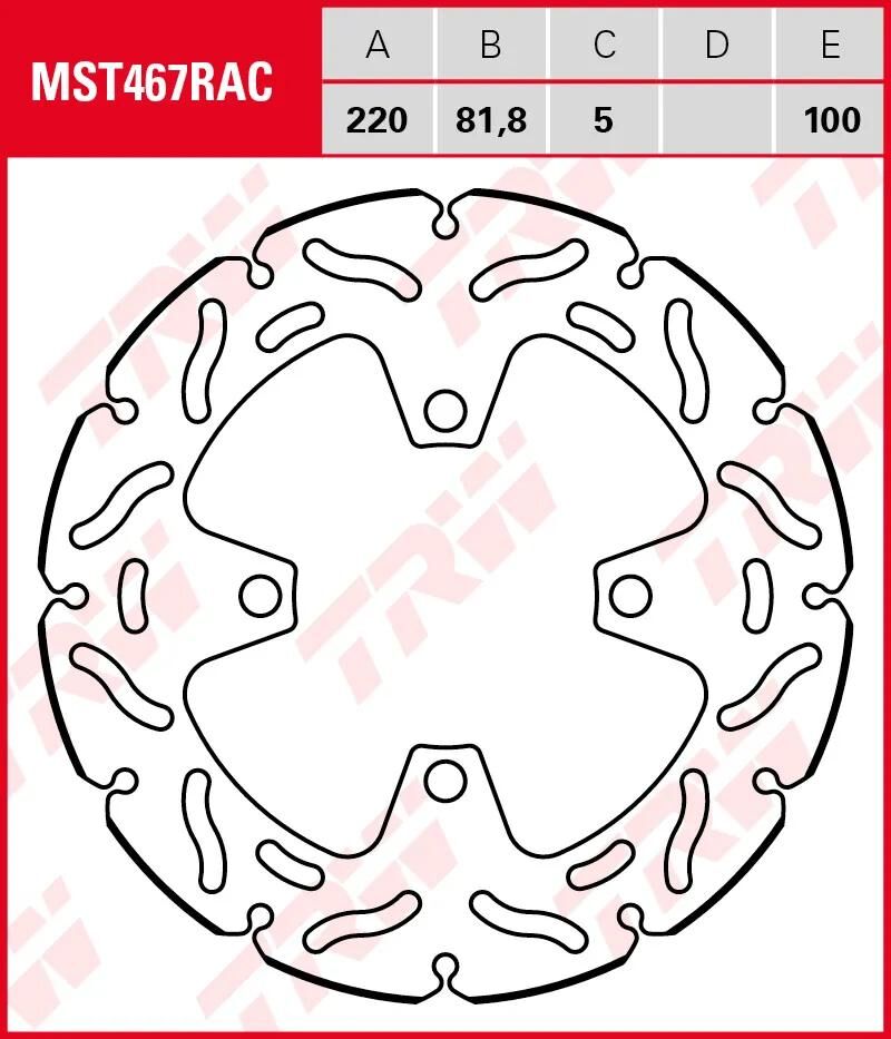 Trw Rotor MST467rac rigido