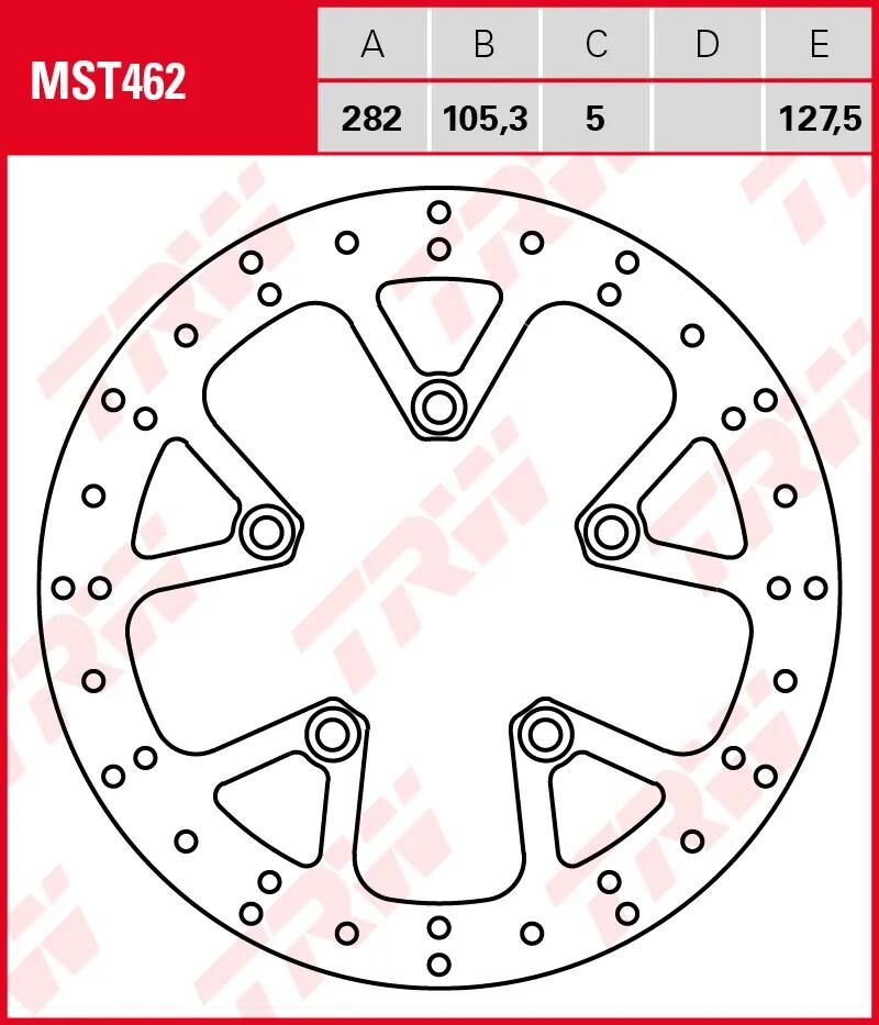 Trw Rotor MST462 rigido