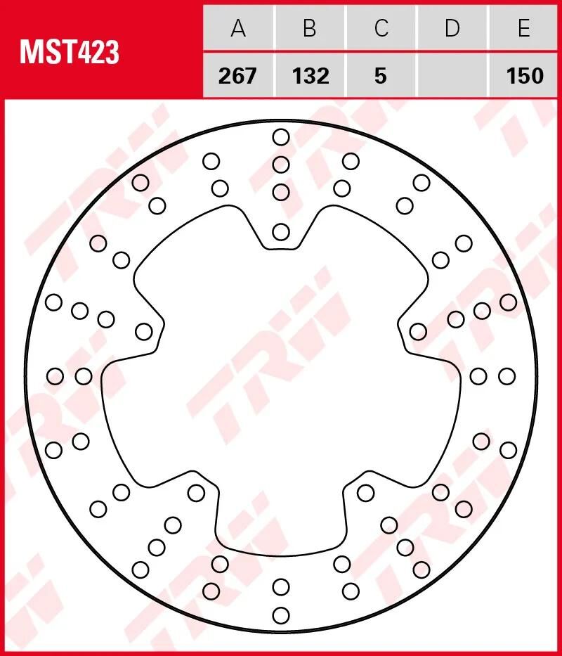TRW Rotor MST423 Rigido