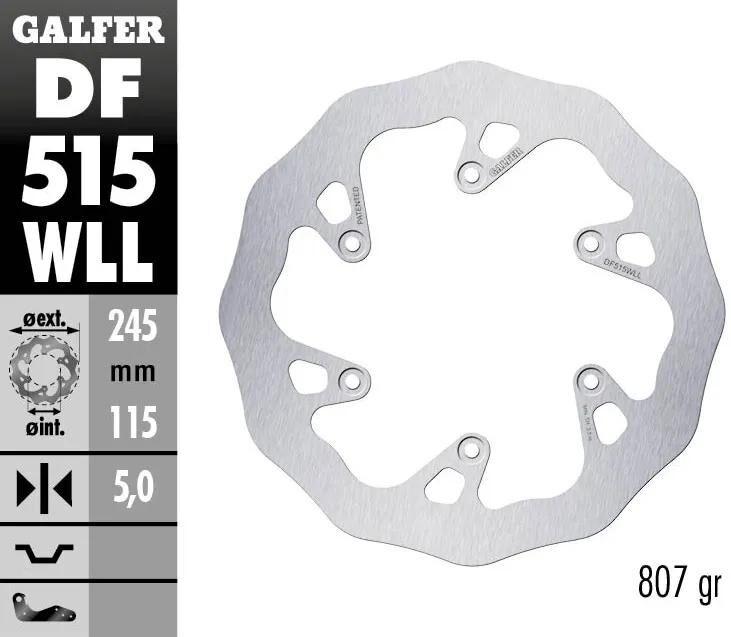 Galfer remschijf df515 wave rotor df515 wll offroad rigid muddy