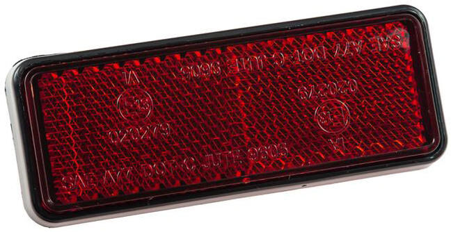 Riflettore adesivo Zieger con filo 90x35 rosso