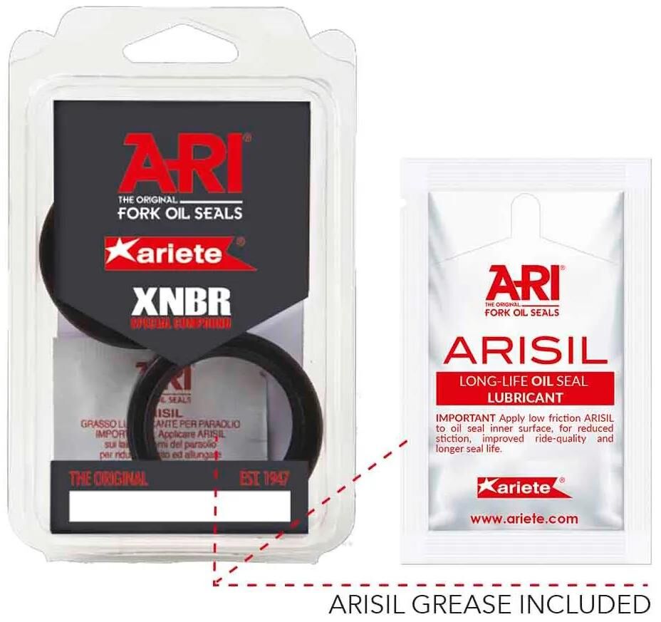 Ari gabelsimmerringsatz fork seal set 090 43x54x9.5 10.5 tcl