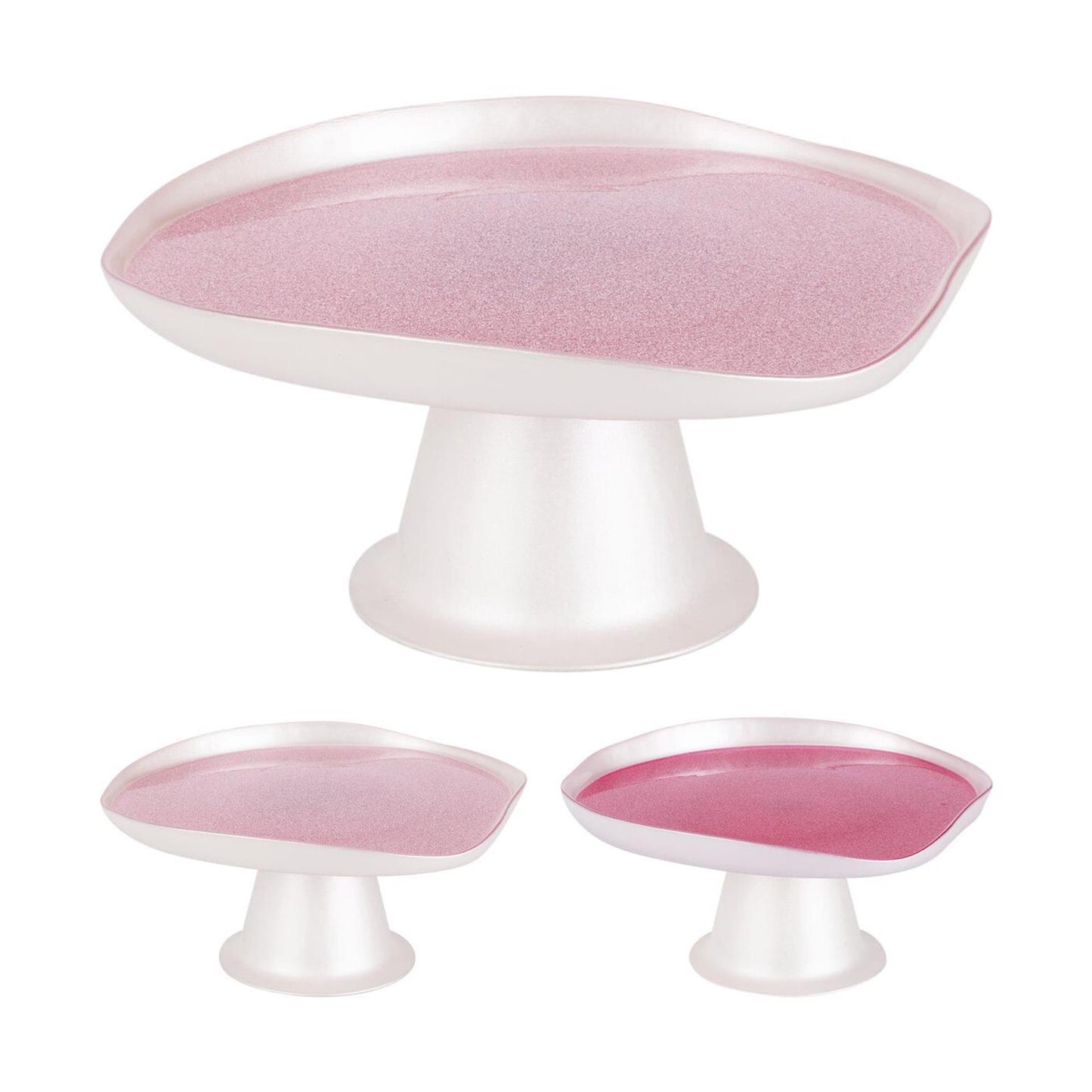 Piatto torta in vetro per lo styling domestico 21 cm