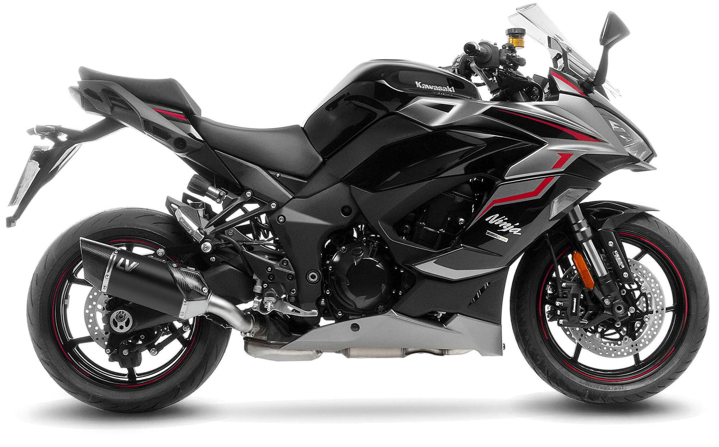 Silenziatore Leovince SBK LV-14 R Black Edition Schalld Leo Slipon LV-14 R SW