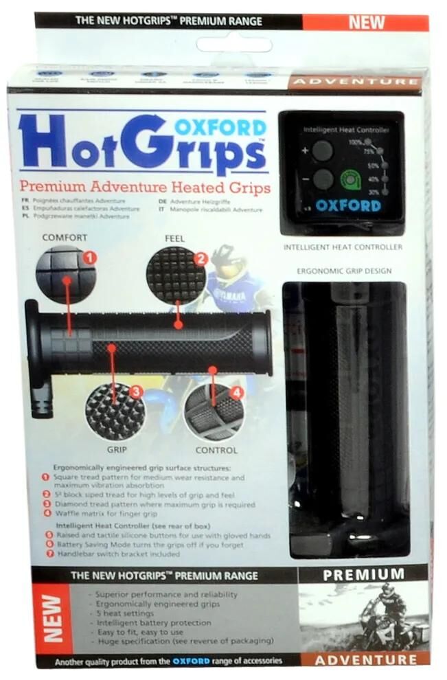 Oxford handvatverwarming hotgrips premium heated grips pre a 22+25mm open 5-stage