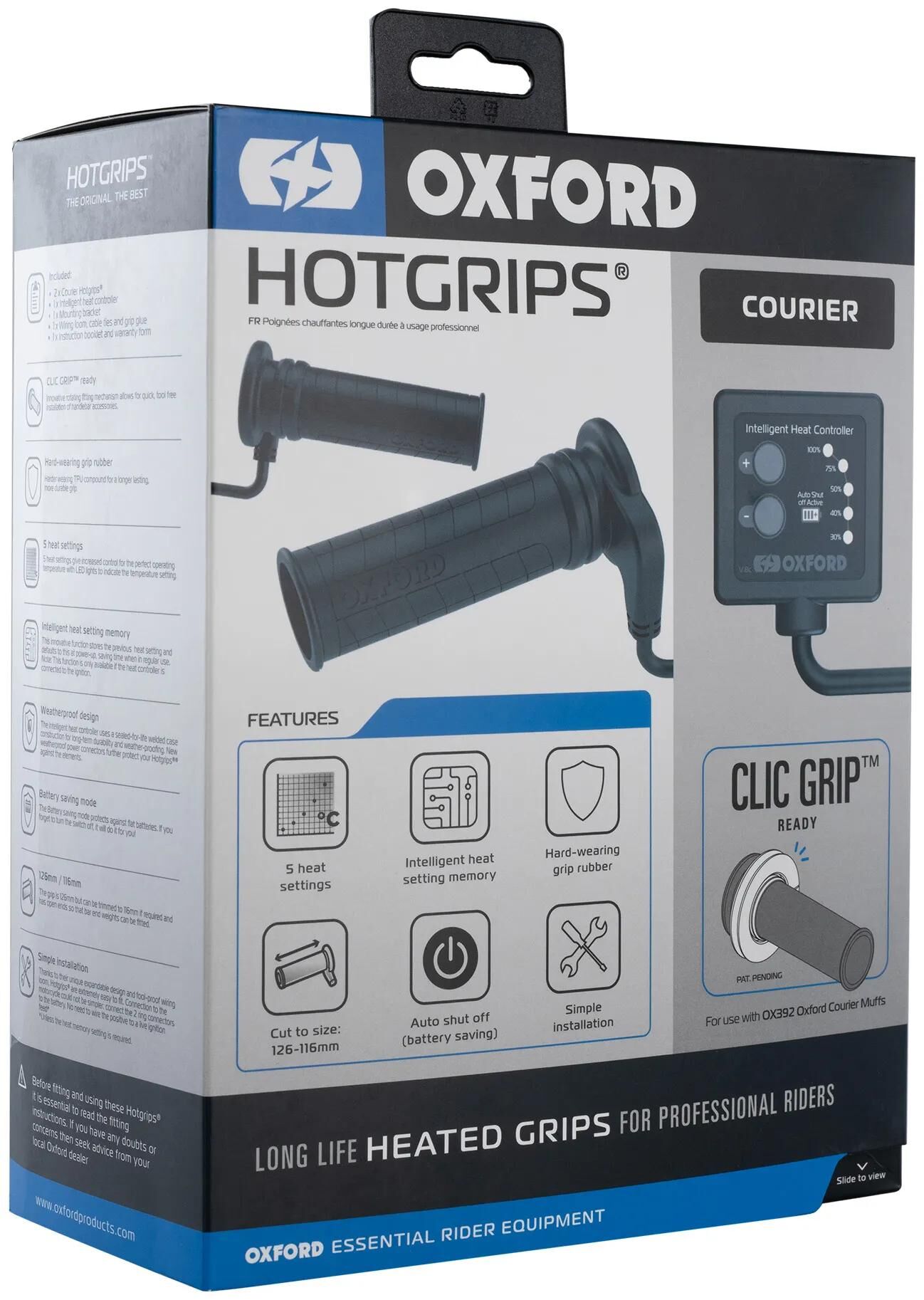 Guida riscaldata Oxford Adv C 22+25mm Open 5 Internship