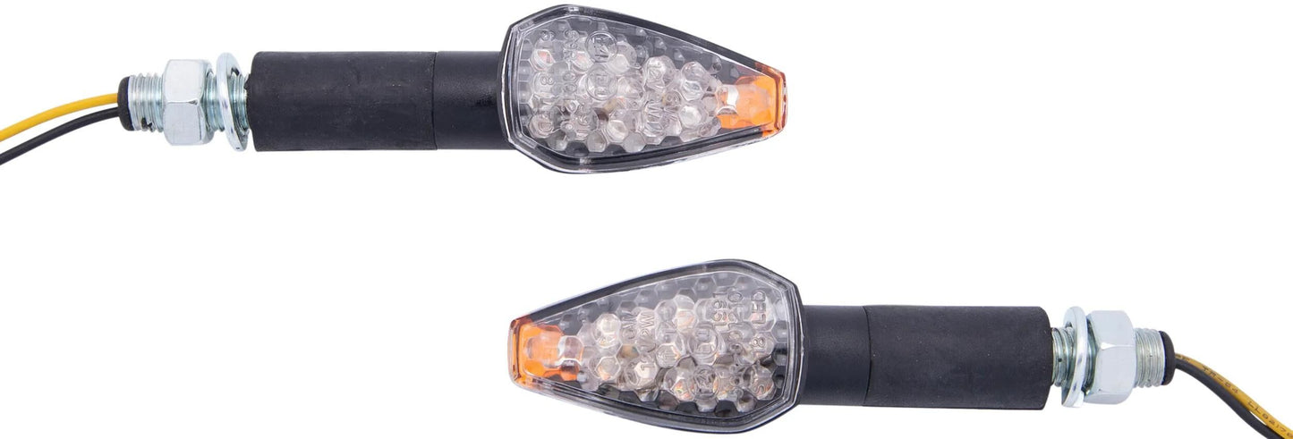 Spec-x led knipperlicht tips led turn signal ti black, long sleeve, pair