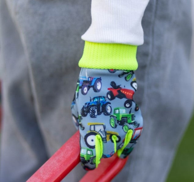 Keron producten kinderhandschoen joy 4 6 jaar tractormotief