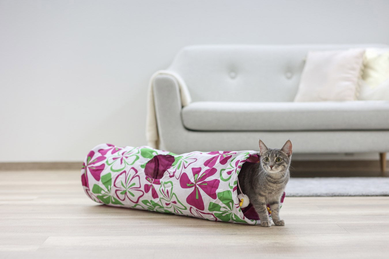Tunnel con cerniera in nylon fiore %c3%b8 25 x 90 cm