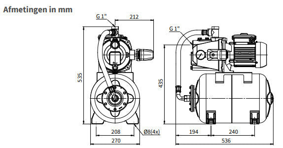 Bomba hidrófora Kinpumps hrd 10025
