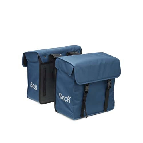 Borsa double Beck in tela piccola 30l. blu