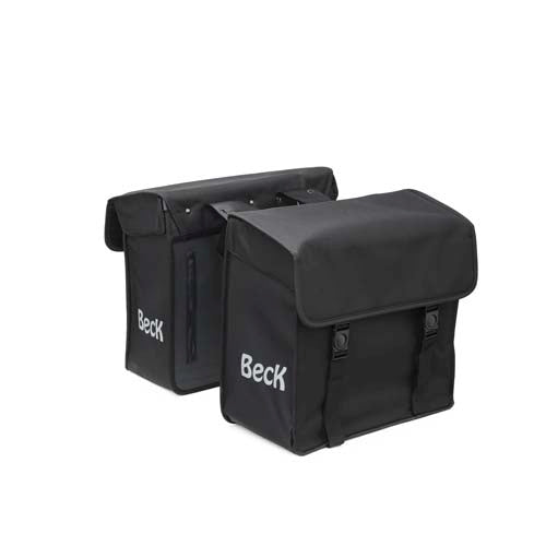 Borsa double Beck in tela piccola 30l. nero