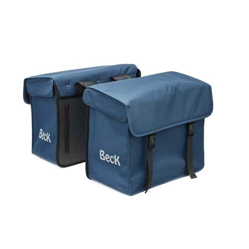 Borsa double Beck in tela media 48l. blu