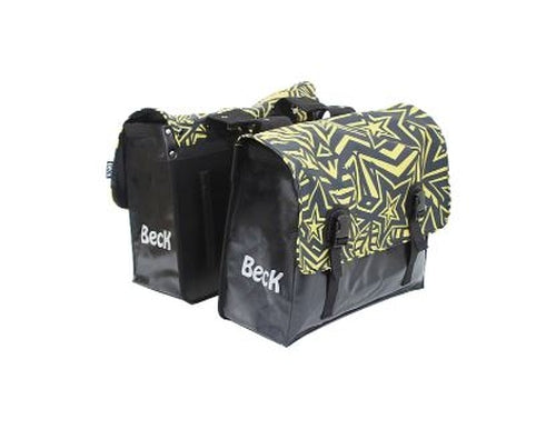 Borsa doppia Beck classic stelle dorate telo 46l.