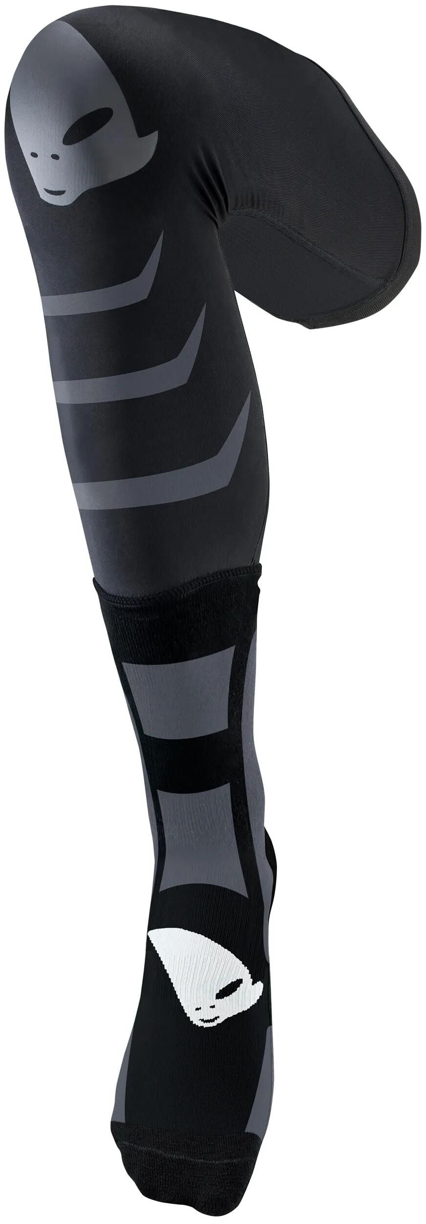 Ufo plast sokken off-road socks ufo long black grey gr. l