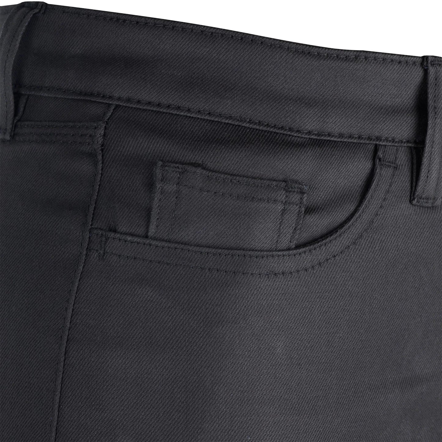 Pantaloni Oxford tra cui donne cerate Black Short Size 1