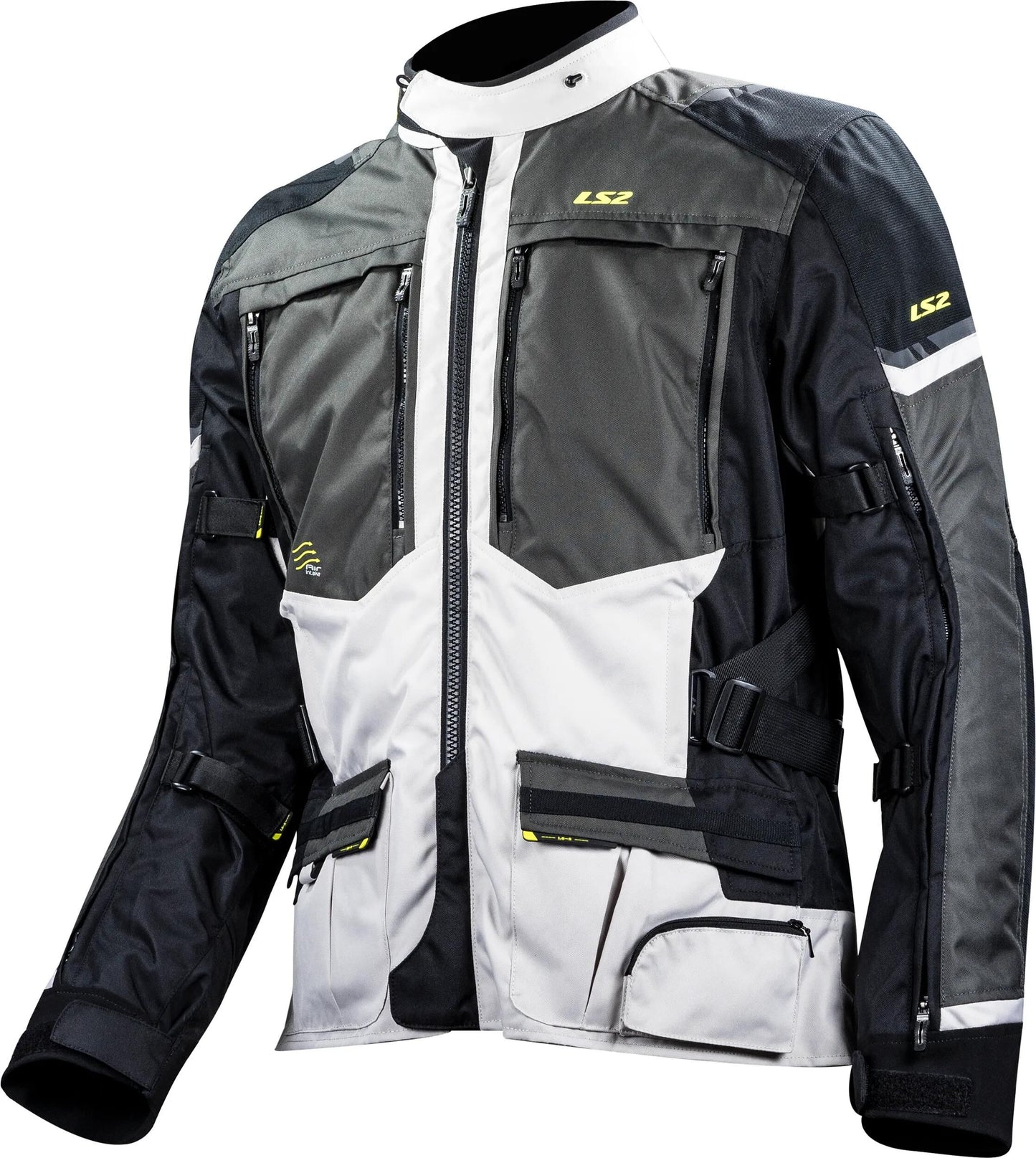 Ls2 giacca norway giacca norway uomo nero grigio giallo m