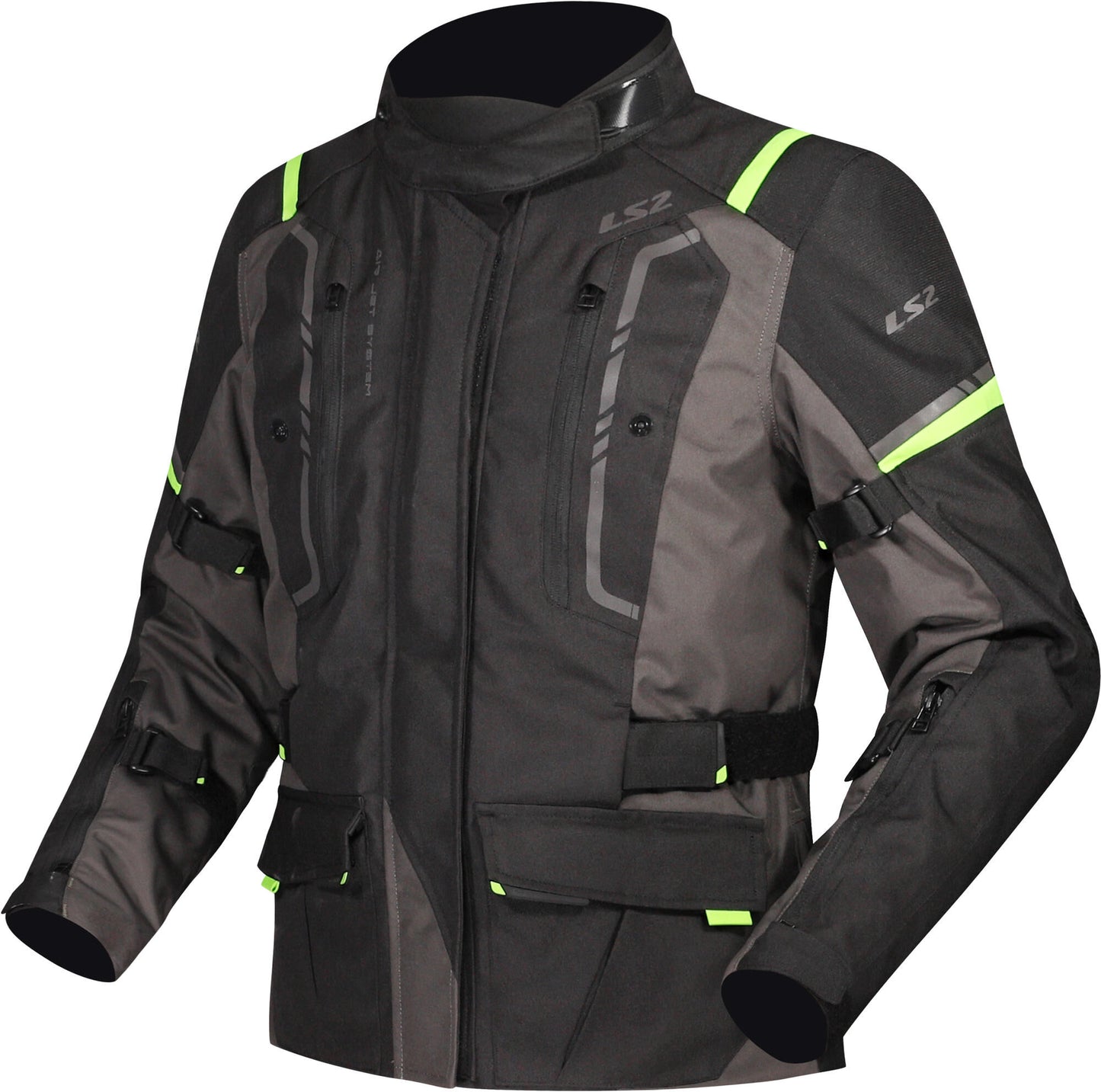 Giacca Ls2 Narvik Giacca Narvik da donna nero grigio giallo neon s