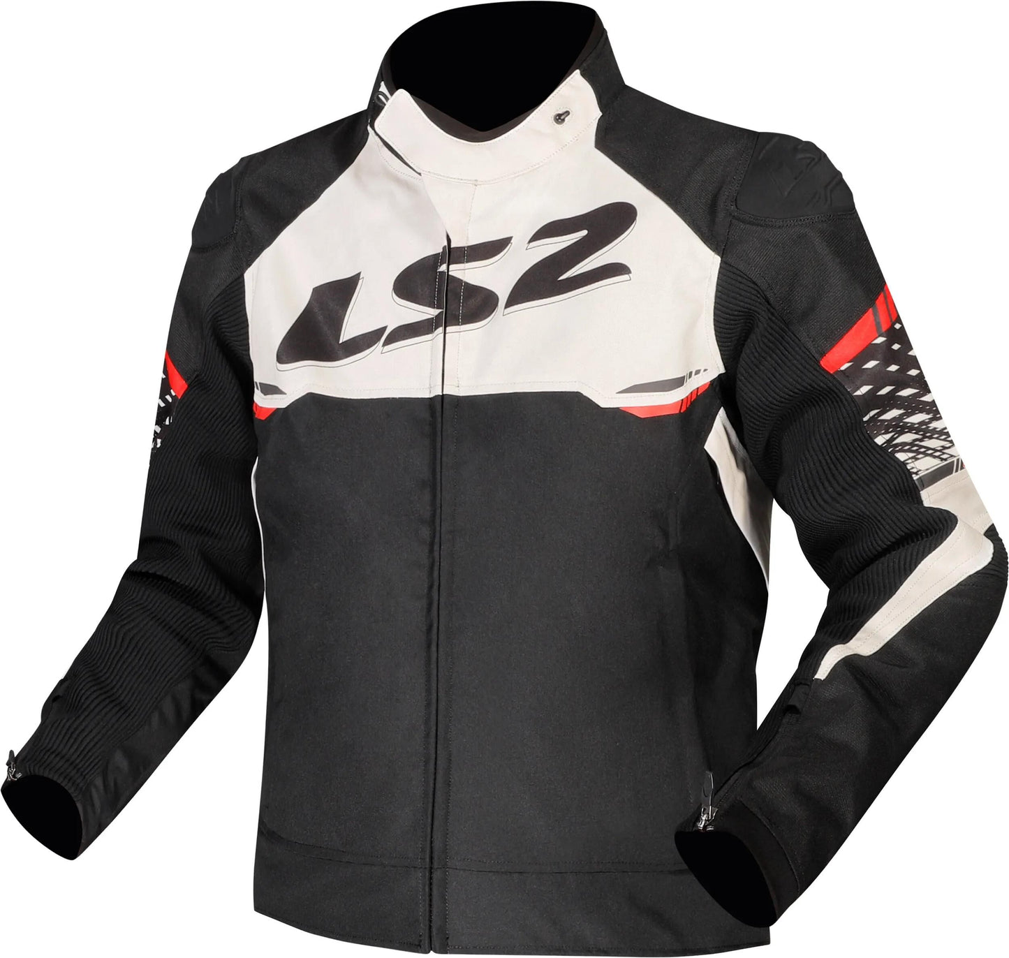 Ls2 jacke apex jacket apex men black white red size xl