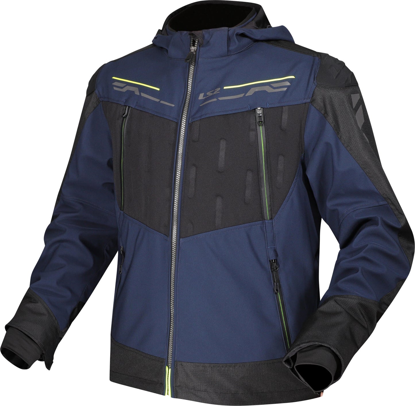 Ls2 chaqueta de circonio chaqueta circonio herr azul negro amarillo neón m