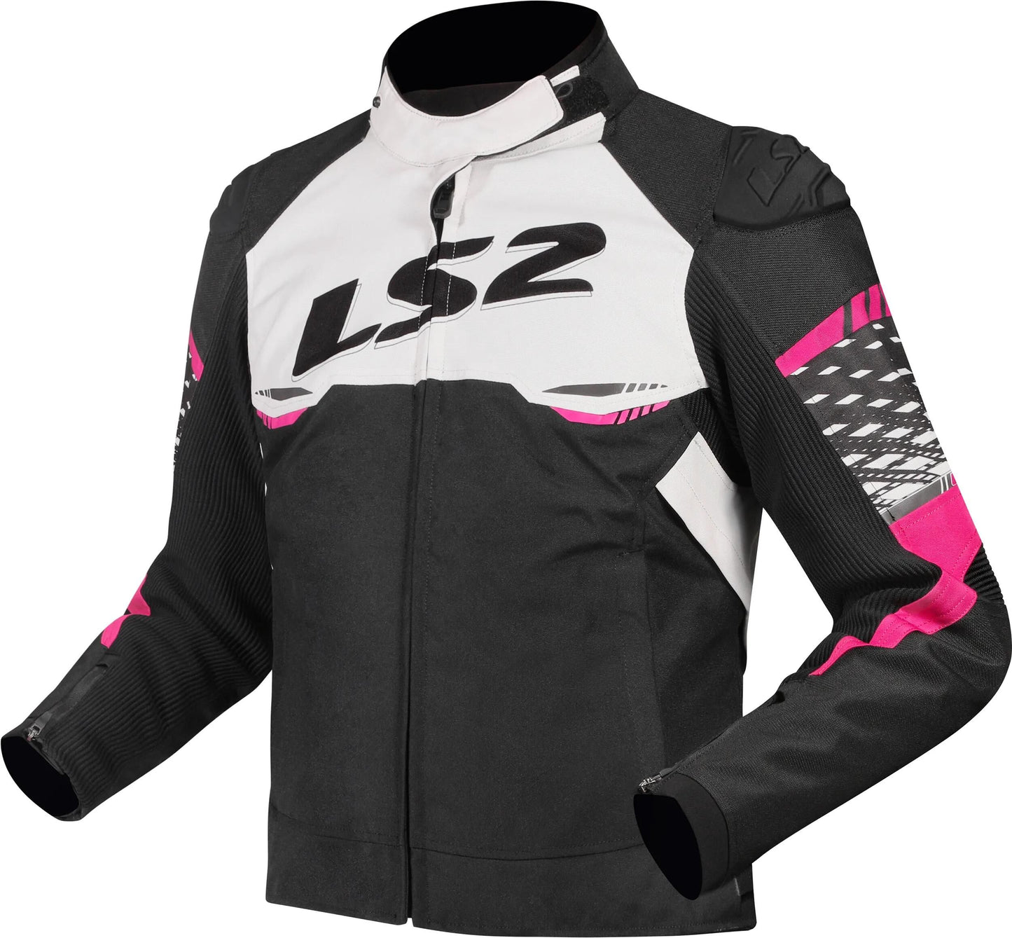 Ls2 giacca apex giacca apex donna nero bianco rosa gr. s