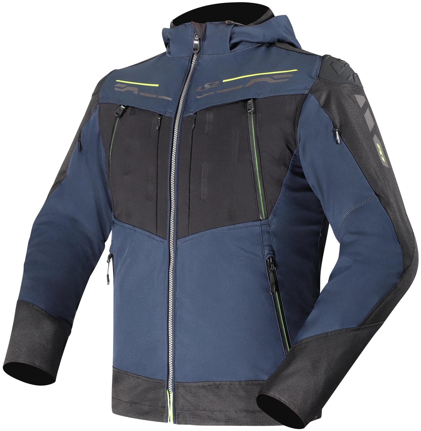 Ls2 jacke zirconium evo man jacket zirconium evo mens blue black yellow xl