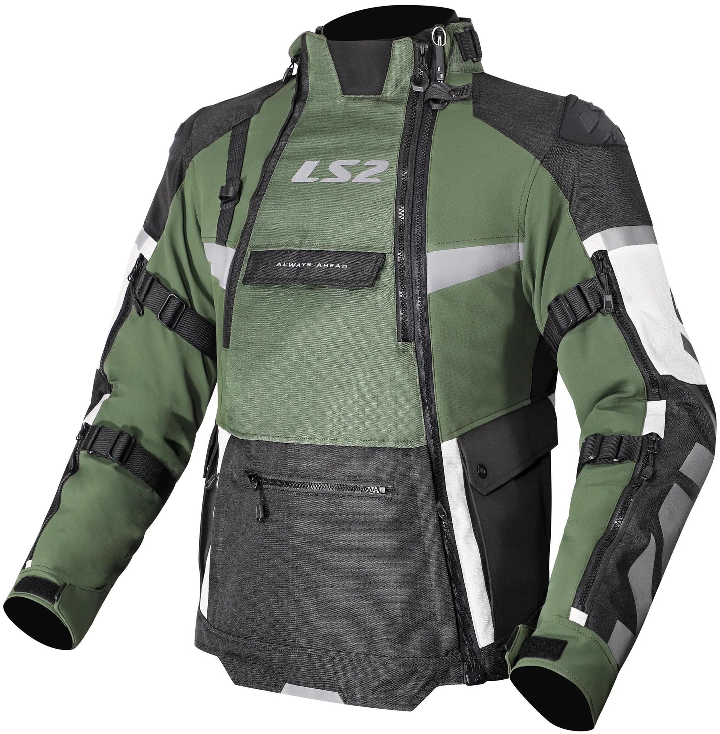 Chaqueta ls2 x-master hombre chaqueta x-master hombre negro verde gris talla xl