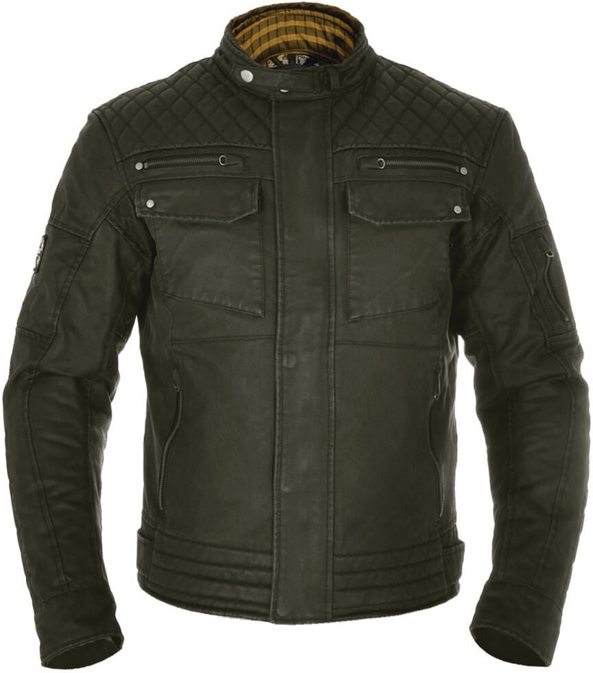 Giacca Oxford in cera resistente di cotone Olive Gr. S