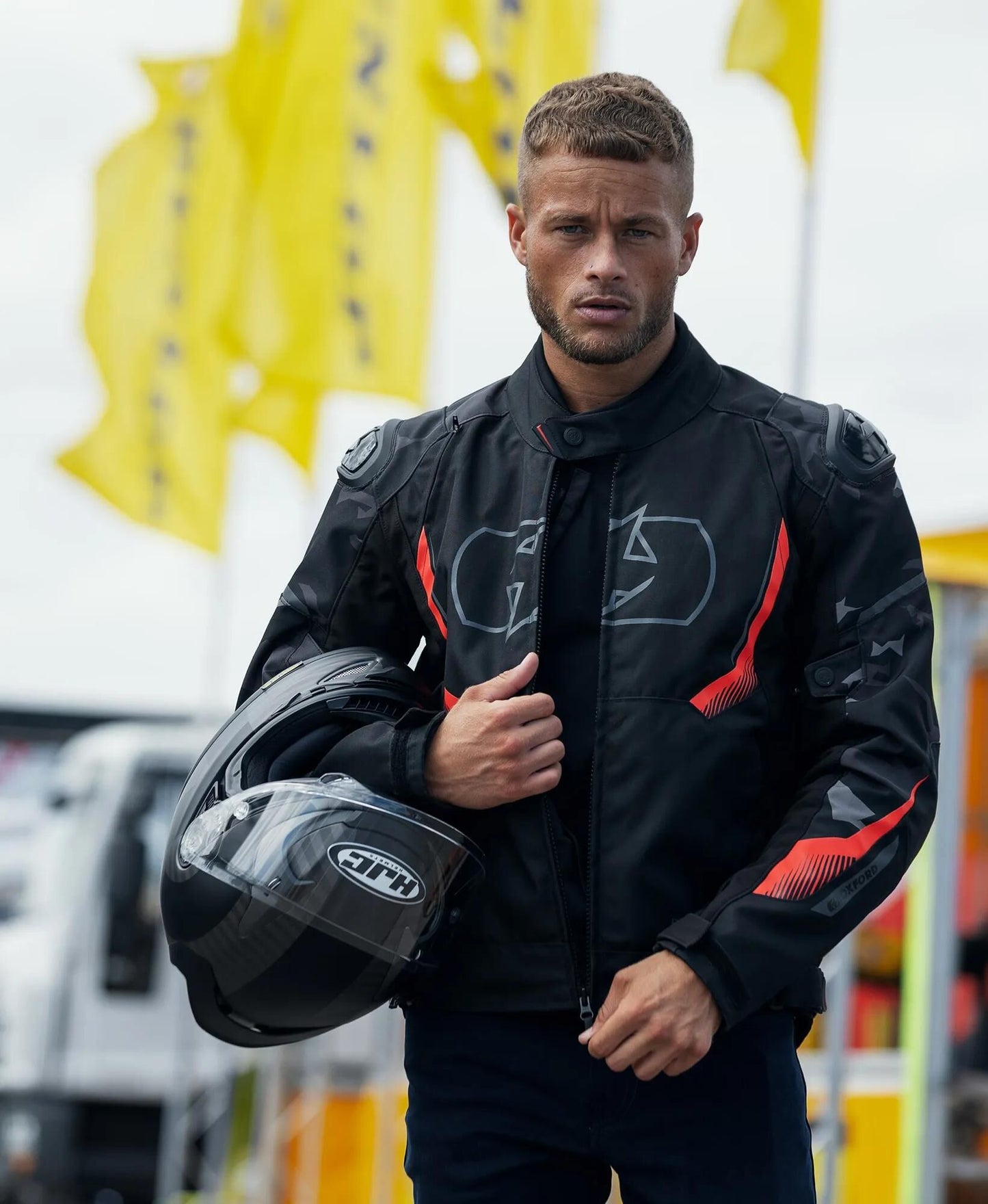 Oxford jacke omega 1.0 jacket omega 1.0 d2d ms black camo red m