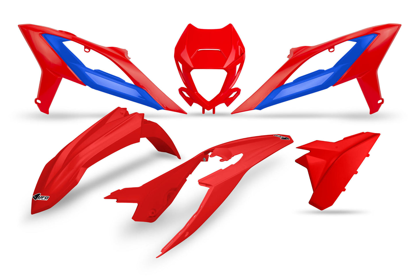 Kit de embellecedores de carrocería Ufo Plast ufo beta rojo azul