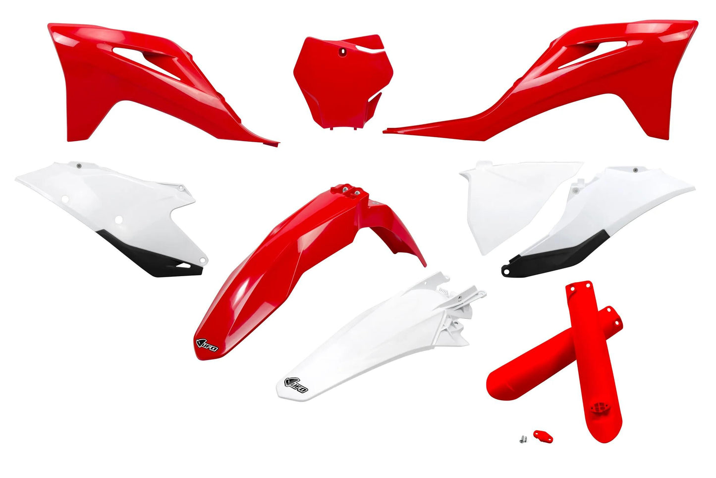 Kit finiture carrozzeria ufo plast ufo gasgas oem rosso bianco