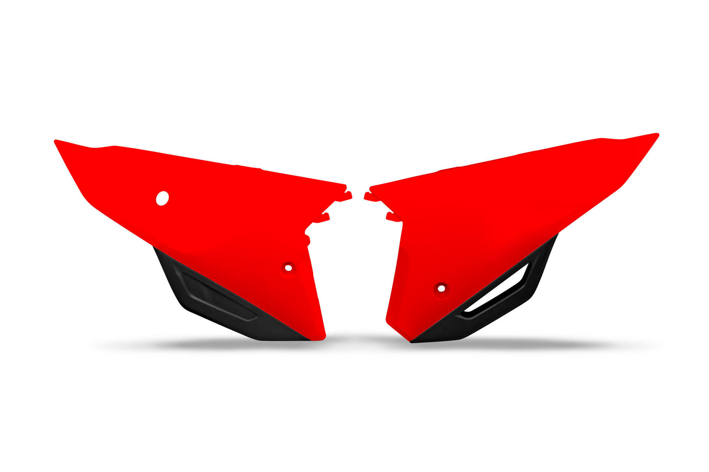 Tapas laterales ufo plast tapas laterales ufo honda rojo