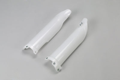 Ufo plast voorvork bescherming fork protectors ufo kawasaki white